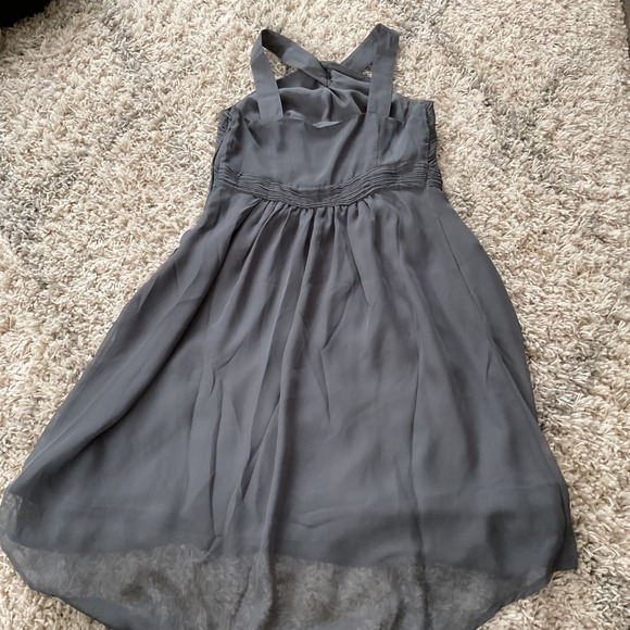 TEVOLIO Grey Halter Neck Pleated Midi Dress - Picture 9 of 11